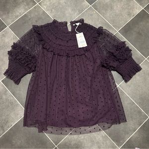 Boden Polka Dot Party Top